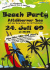 Beachparty Altdbern Flyer